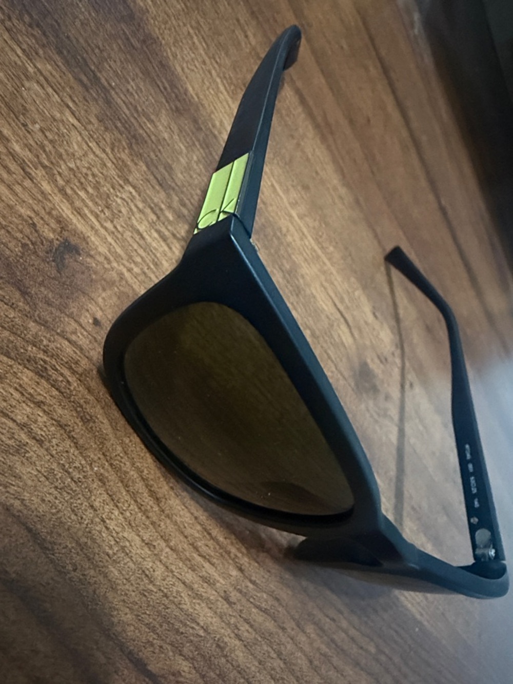 Matte Black Men's Sunglasses with Olive Lenses